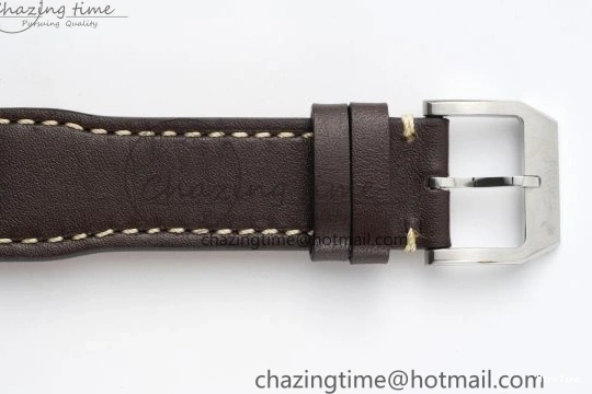 MIROTIME 0520 Pilot Chrono SS AZF 1:1 Best Edition Blue Dial on Brown Leather Strap A TimelessDesign 7060